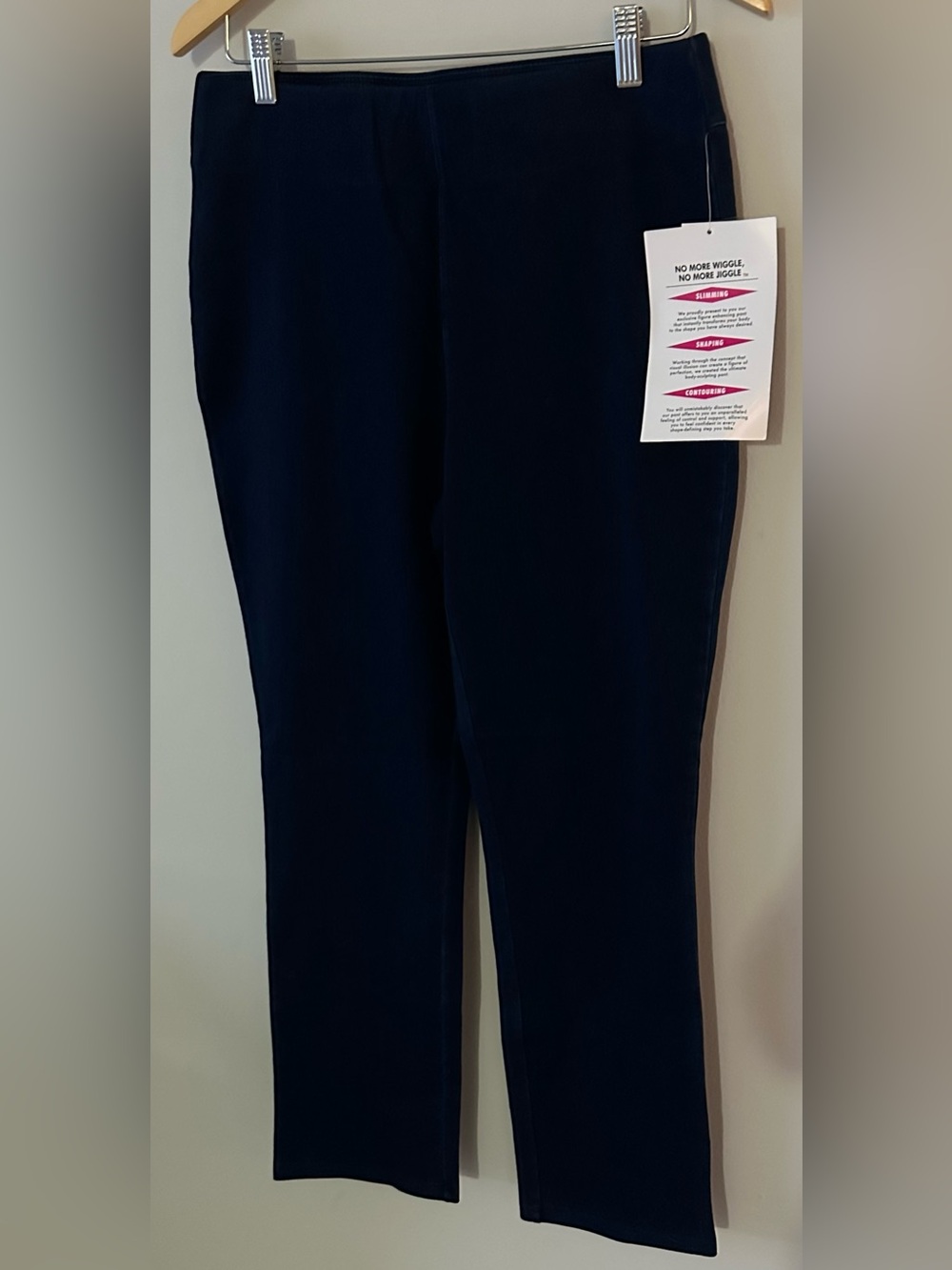 NWT Women with Control S prime stretch denim blue slimming shaping contouring